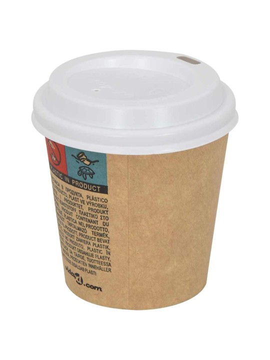 Papírové víčka na kávu ø60 mm 4oz 1000 pcs bílé plast