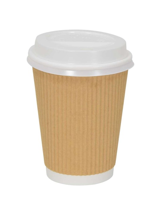 Papírové víčka na kávu ø90 mm 12oz and 16oz 1000 pcs bílé plast