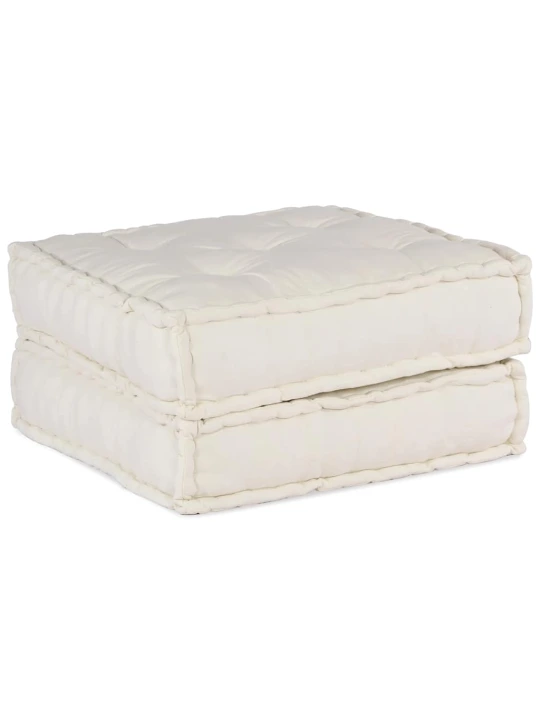 Modulární puf krémový 70x70x36 látka