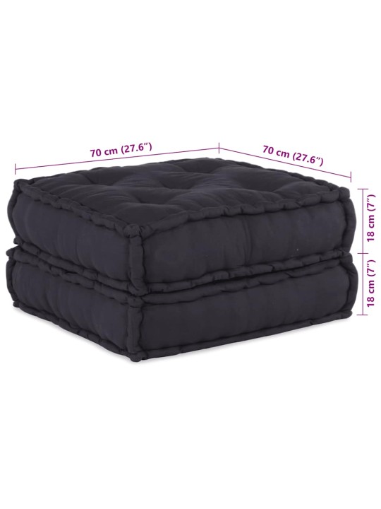 Modulární puf antracit 70x70x36 látka