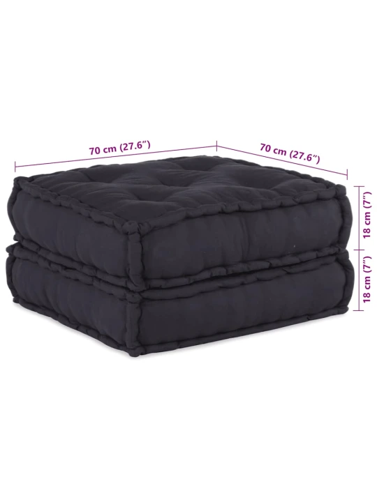 Modulární puf antracit 70x70x36 látka