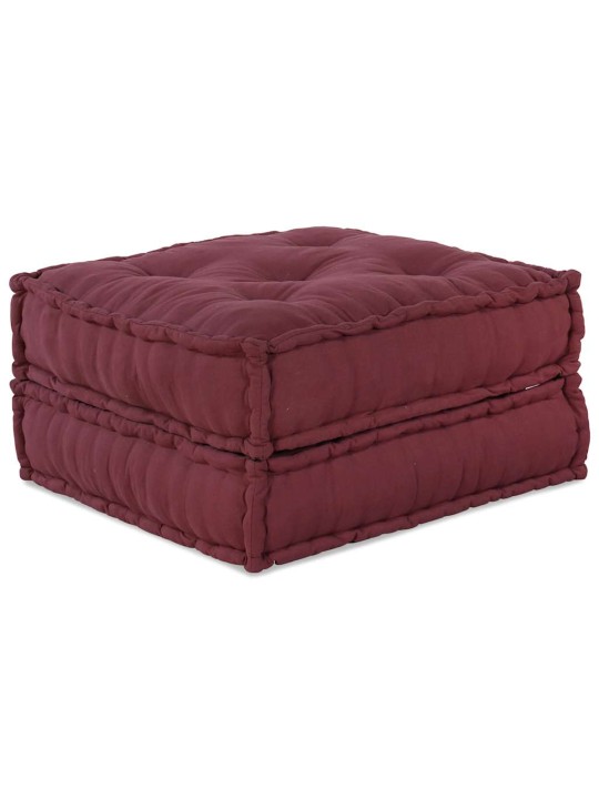 Modular pouffe maroon 70x70x36 látka