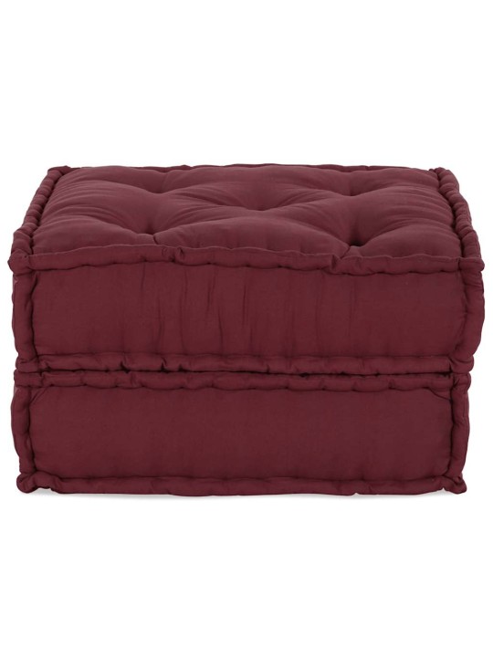 Modular pouffe maroon 70x70x36 látka