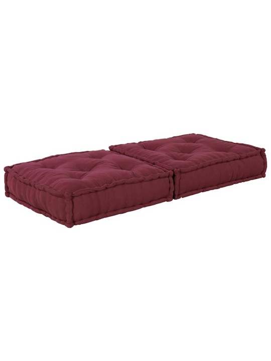 Modular pouffe maroon 70x70x36 látka