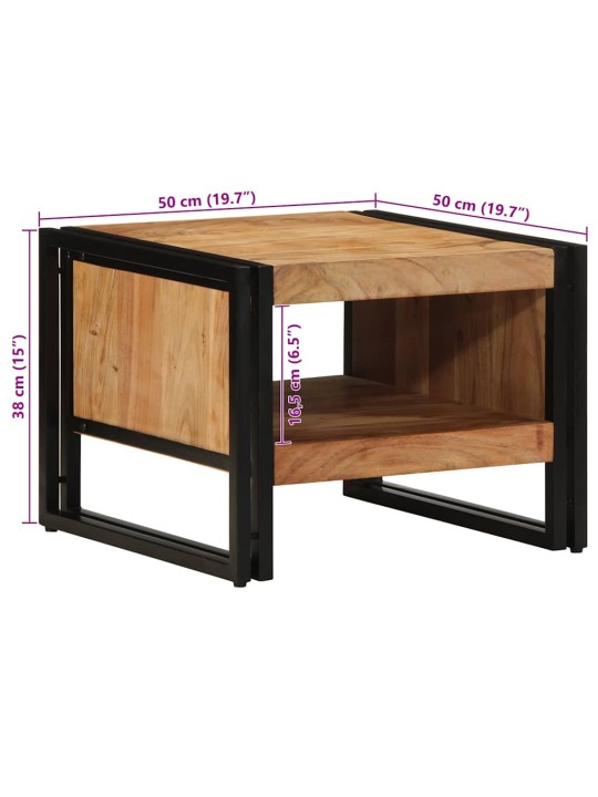Konferenční stolek 50x50x38 cm masivní dřevo akácie