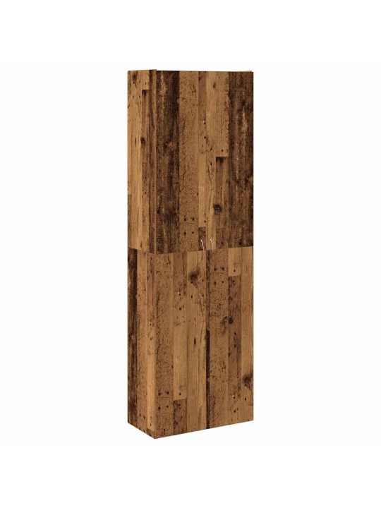 Skříň old wood 60 x 32 x 190 cm kompozitní dřevo