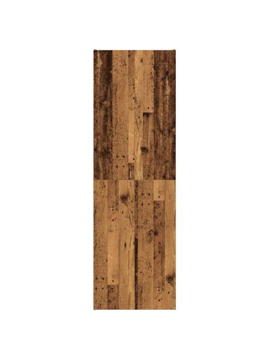 Skříň old wood 60 x 32 x 190 cm kompozitní dřevo