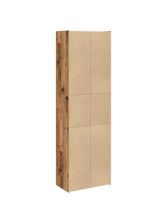 Skříň old wood 60 x 32 x 190 cm kompozitní dřevo