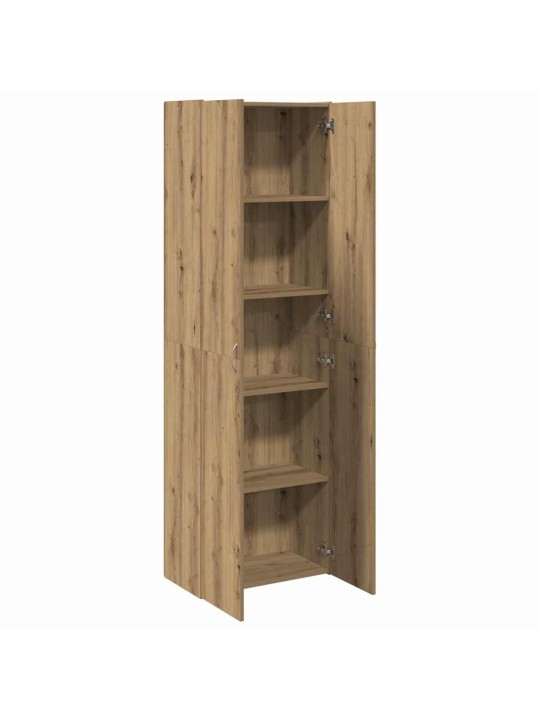 Skříň dub artisan 60 x 32 x 190 cm kompozitní dřevo