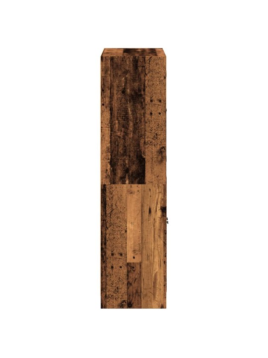 Highboard s dvířky old wood 68 x 37 x 142 cm kompozitní dřevo