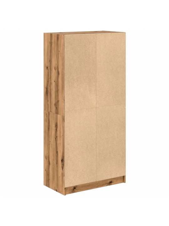 Highboard s dvířky dub artisan 68x37x142 cm kompozitní dřevo