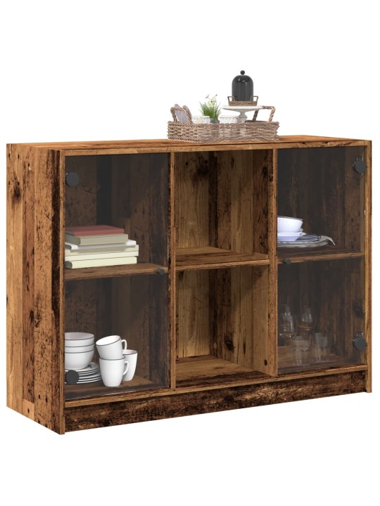 Příborník old wood 102 x 37 x 75,5 cm kompozitní dřevo