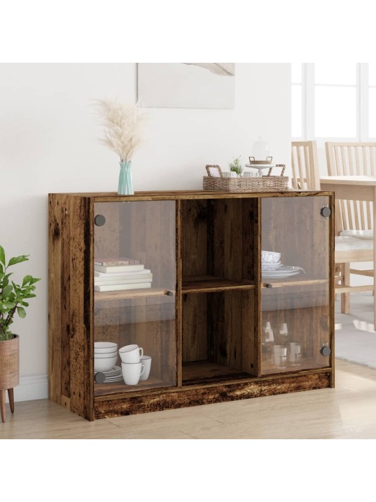 Příborník old wood 102 x 37 x 75,5 cm kompozitní dřevo