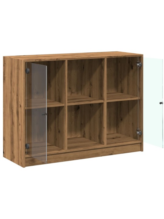 Příborník dub artisan 102 x 37 x 75,5 cm kompozitní dřevo