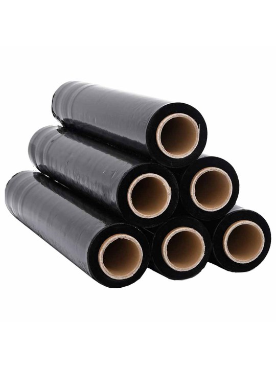 Stretch fólie 6 ks černá 17 μm 50 cm x 150 m