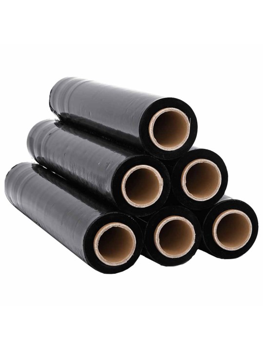 Stretch fólie 6 ks černá 30 μm 50 cm x 150 m