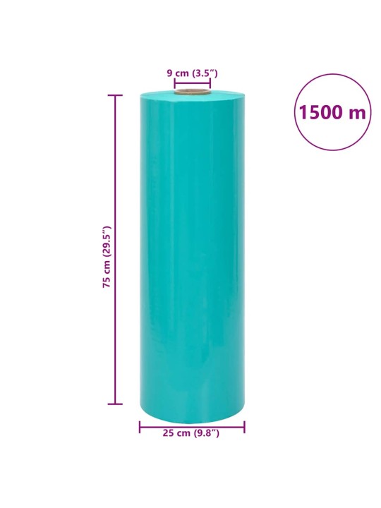 Zemědělská strečová fólie zelená 25 µm 75 cm x 1500 m