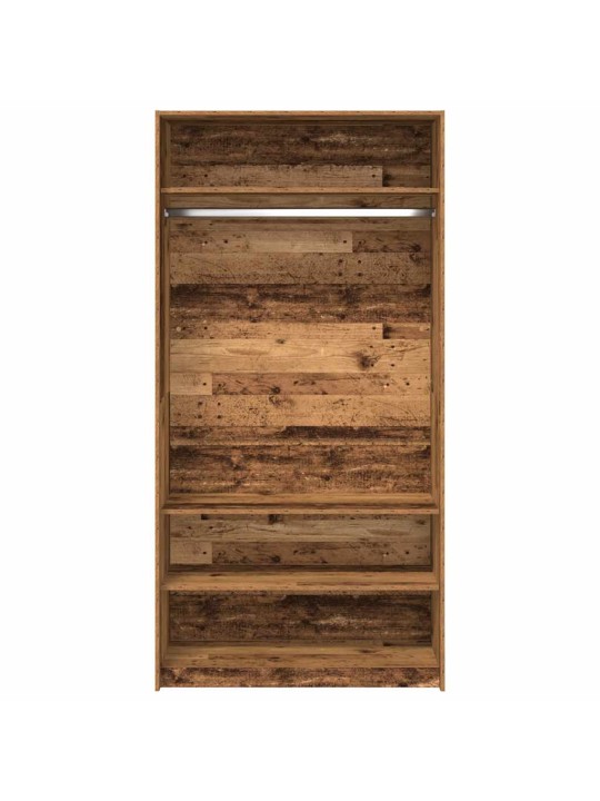 Šatní skříň old wood 100 x 50 x 200 cm kompozitní dřevo