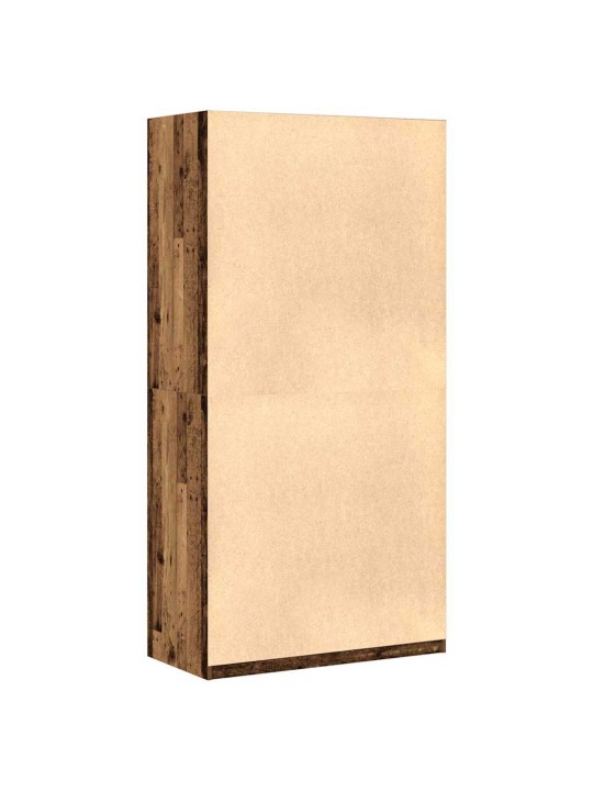 Šatní skříň old wood 100 x 50 x 200 cm kompozitní dřevo