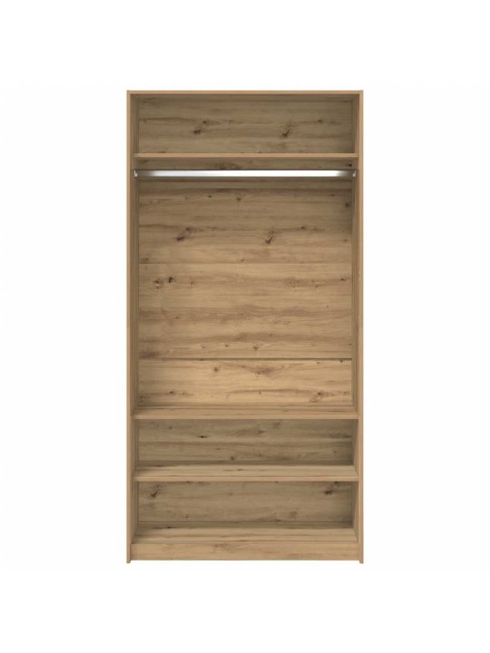 Šatní skříň dub artisan 100 x 50 x 200 cm kompozitní dřevo