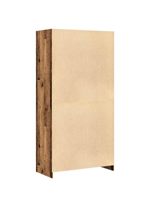 Šatní skříň old wood 100 x 50 x 200 cm kompozitní dřevo