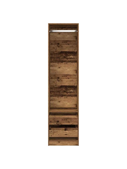 Šatní skříň old wood 50 x 50 x 200 cm kompozitní dřevo