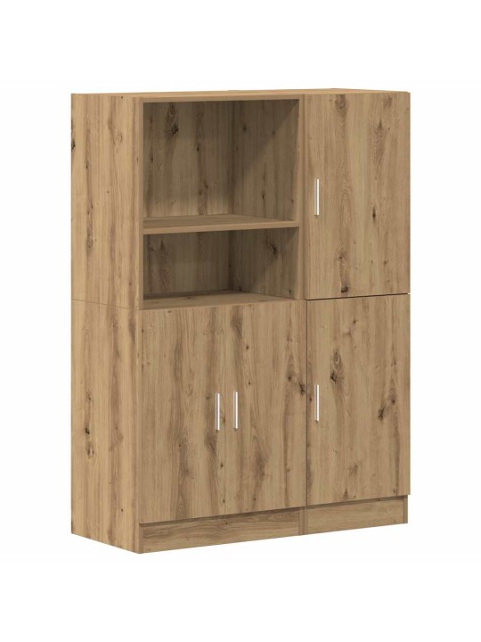 Sada 2 kusů kuchyňských skříněk dub artisan kompozitní dřevo