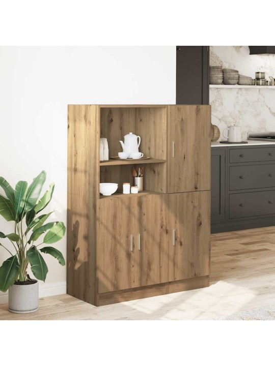 Sada 2 kusů kuchyňských skříněk dub artisan kompozitní dřevo