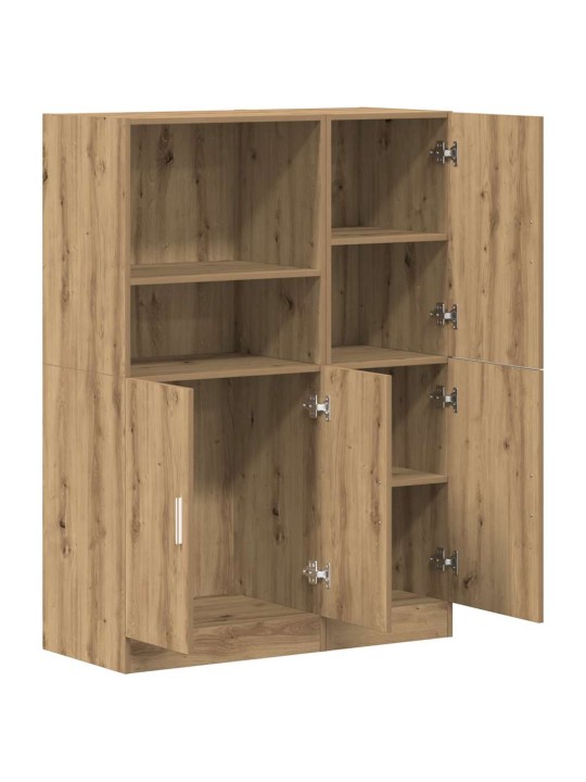 Sada 2 kusů kuchyňských skříněk dub artisan kompozitní dřevo