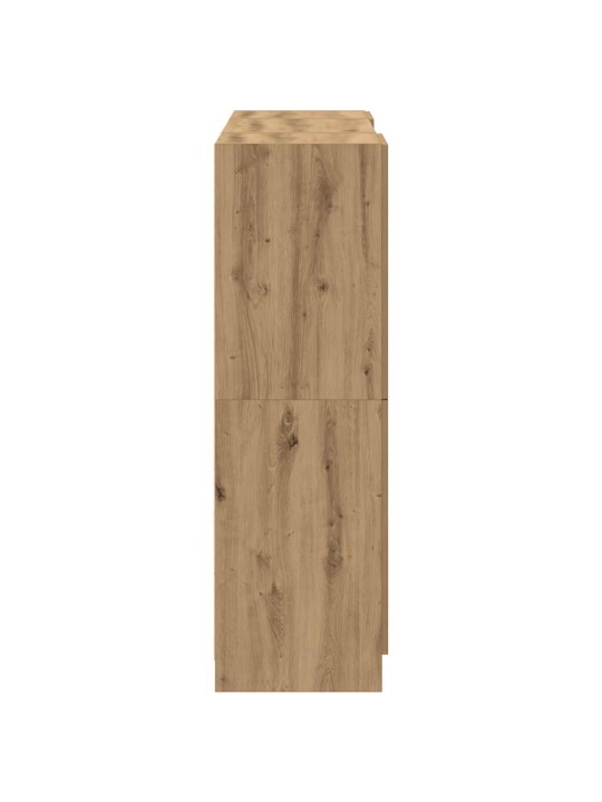 Sada 3 kusů kuchyňských skříněk dub artisan kompozitní dřevo