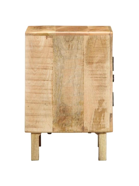 Noční stolky 2 ks 40x32x46 cm masivní hrubé mangovníkové dřevo