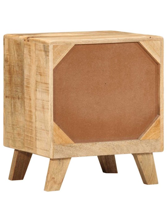 Noční stolky 2 ks 40x32x46 cm masivní hrubé mangovníkové dřevo