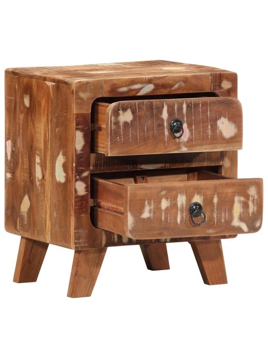 Noční stolky 2 ks 40x32x46 cm masivní recyklované dřevo