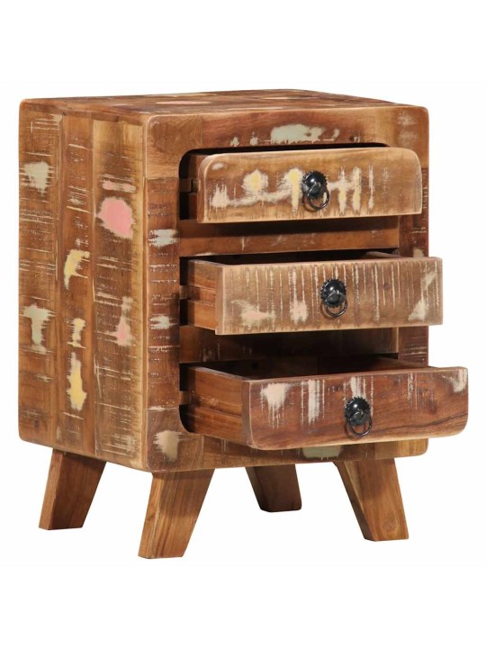 Noční stolky 2 ks 37x32x50 cm masivní recyklované dřevo
