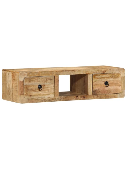 Nástěnná tv skříňka 100x32x25 cm masivní dřevo, surové mango