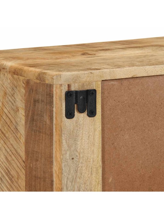 Nástěnná tv skříňka 100x32x25 cm masivní dřevo, surové mango