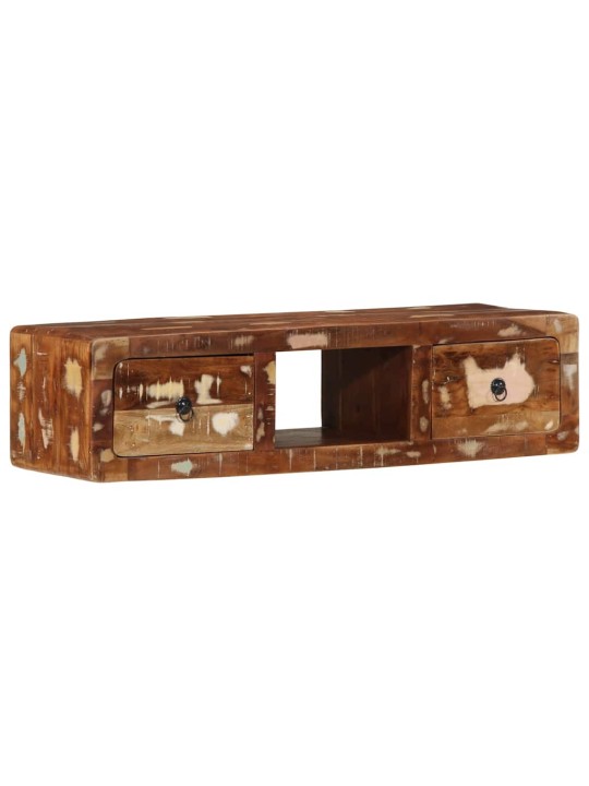 Nástěnná tv skříňka 100x32x25 cm masivní recyklované dřevo
