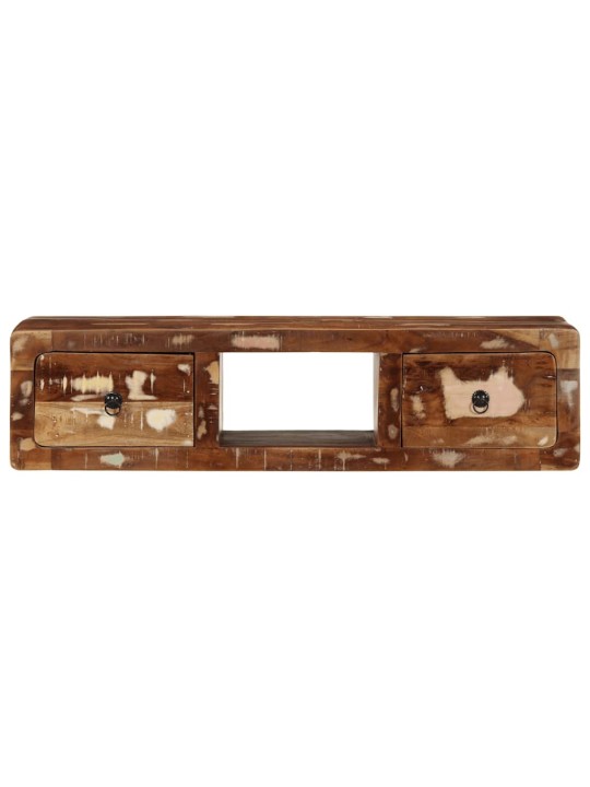 Nástěnná tv skříňka 100x32x25 cm masivní recyklované dřevo