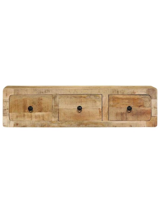 Nástěnná tv skříňka 100x32x25 cm masivní dřevo, surové mango