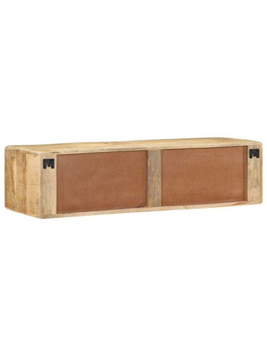Nástěnná tv skříňka 100x32x25 cm masivní dřevo, surové mango