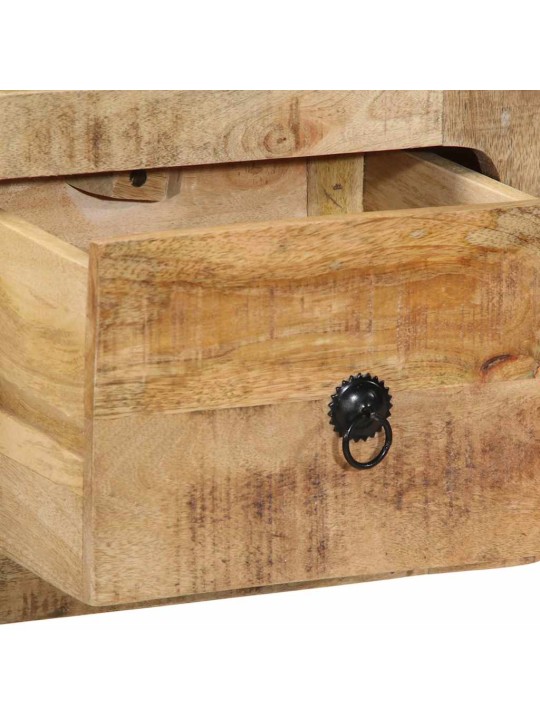 Nástěnná tv skříňka 100x32x25 cm masivní dřevo, surové mango