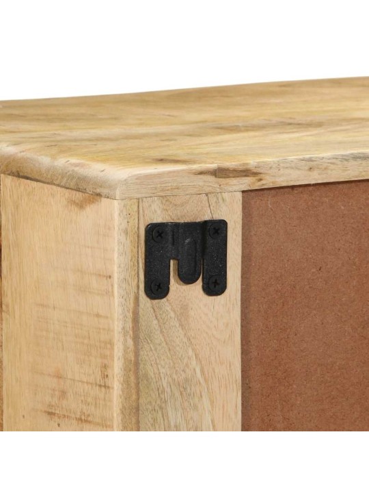 Nástěnná tv skříňka 100x32x25 cm masivní dřevo, surové mango