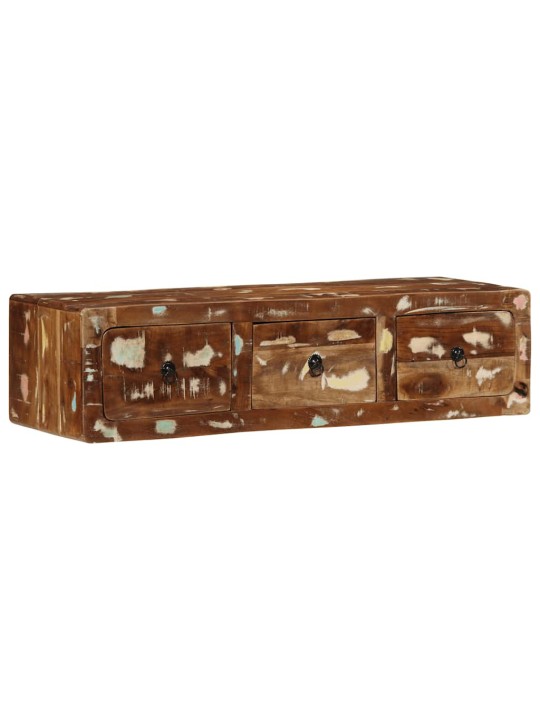 Nástěnná tv skříňka 100x32x25 cm masivní recyklované dřevo