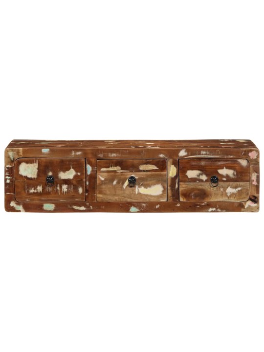 Nástěnná tv skříňka 100x32x25 cm masivní recyklované dřevo