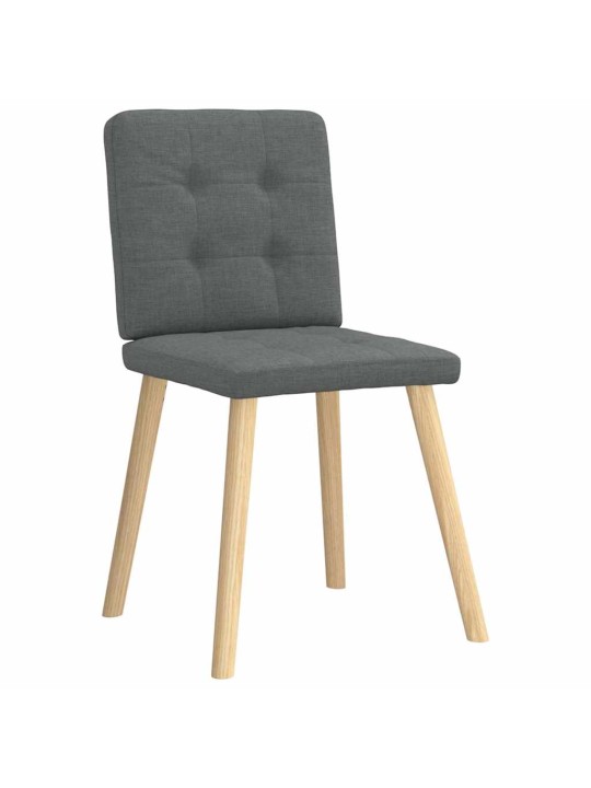 Jídelní židle 2 ks tmavě šedé textil