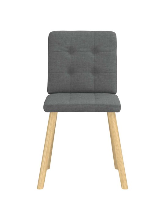 Jídelní židle 2 ks tmavě šedé textil