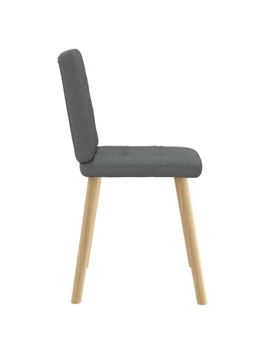 Jídelní židle 2 ks tmavě šedé textil