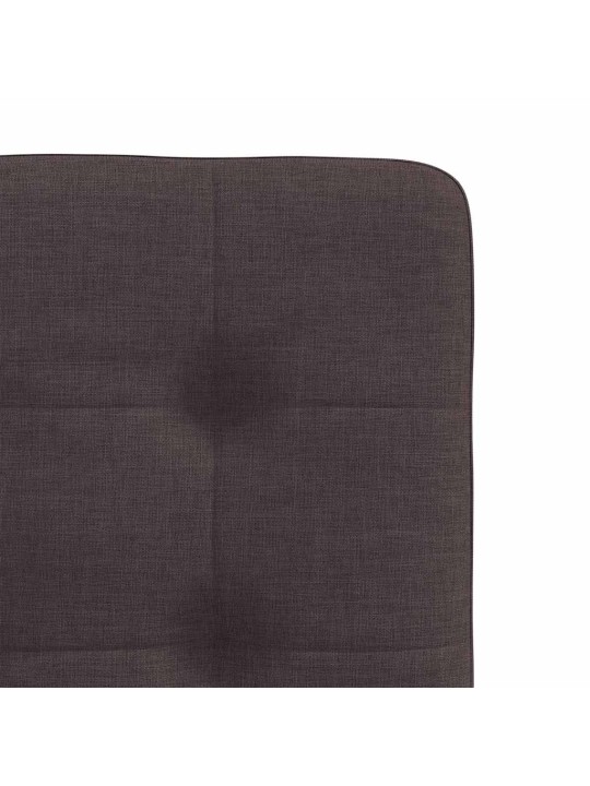 Jídelní židle 2 ks tmavě hnědé textil