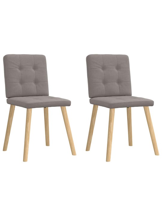 Jídelní židle 2 ks taupe textil