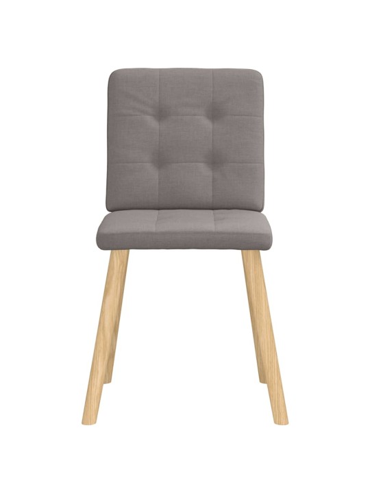 Jídelní židle 2 ks taupe textil